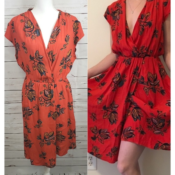 Anthropologie Dresses & Skirts - Maeve Anthro Floral faux wrap dress